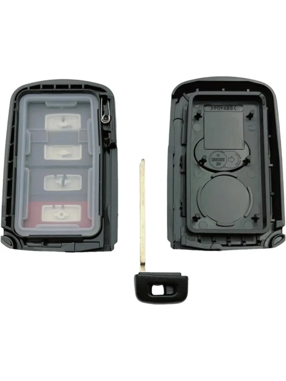 Key Fob Shell Case for Toyota RAV4, Sequoia, Highlander - Keyless Entry Cover